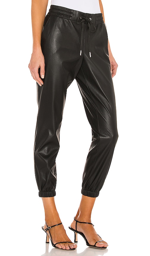 plt leather joggers