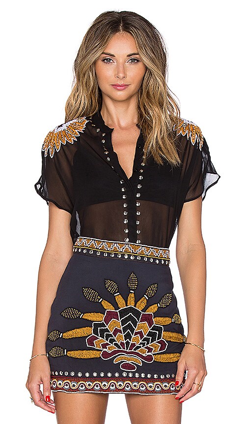 Pia Off Shoulder Top in Black