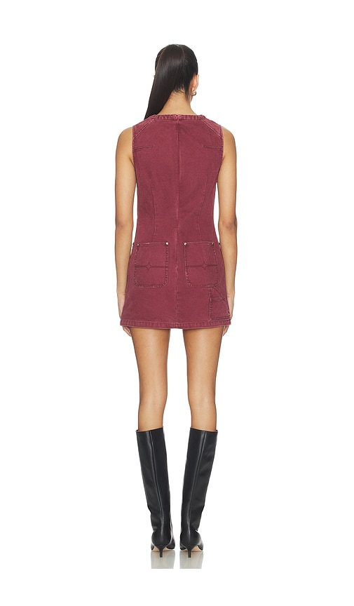  Private Policy Kleid Distressed In Burgundy. Größe Xs. Also In S, M, L. 