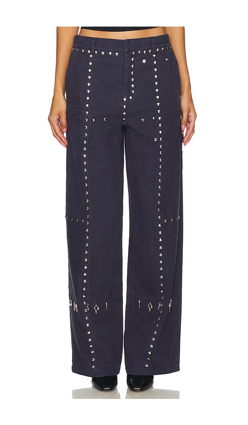 Shop Private Policy Rodeo Studs Pants In 네이비