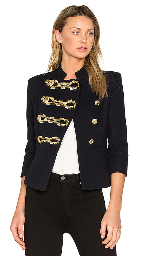 Pierre Balmain Military Jacket in Navy | REVOLVE