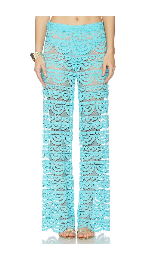 High Waist Lace Pant by PQ in Turquoise