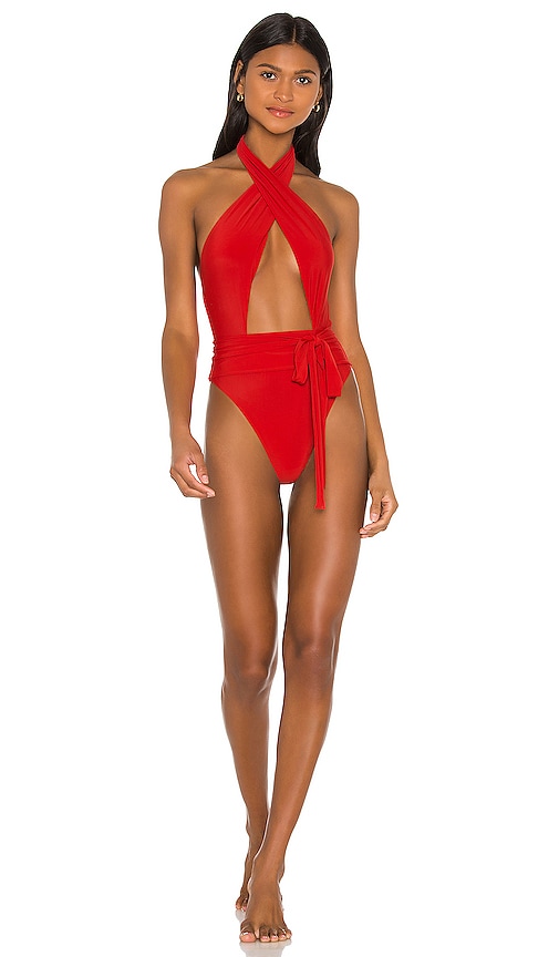 Tularosa Flirty One Piece in Coral