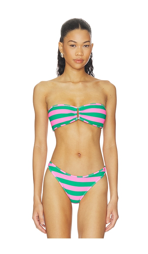 Ring Bandeau Bikini Top by PQ in Volley
