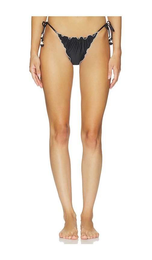 PQ Lettuce Edge Tie Side Bikini Bottom