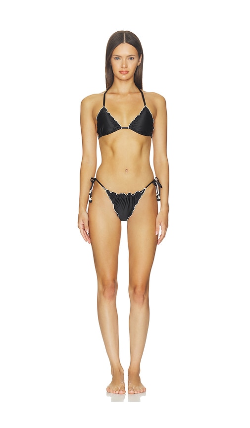PQ Lettuce Edge Tie Side Bikini Bottom | Thumbnail 4