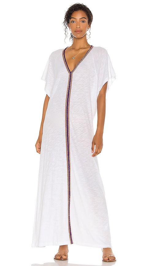Pitusa Pima Abaya Dress in White | REVOLVE