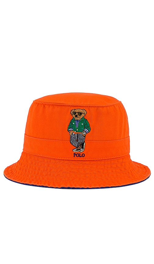 Polo Ralph Lauren Bucket Hat in Sailing Orange | REVOLVE