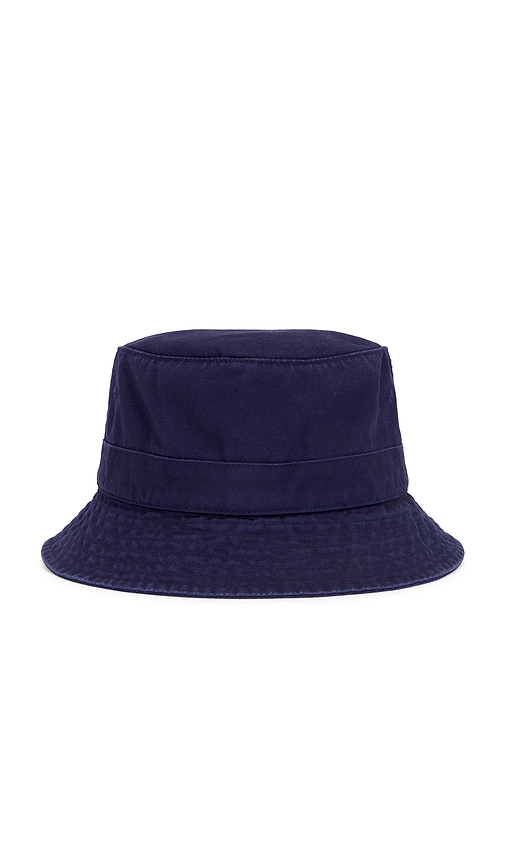 Shop Polo Ralph Lauren Bear Loft Bucket Hat In Newport Navy