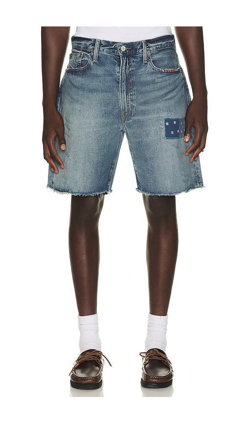Polo Ralph Lauren Novelty Repair Denim Jean Short en Blue. Taille 38. Also en 32, 34, 36, 40.