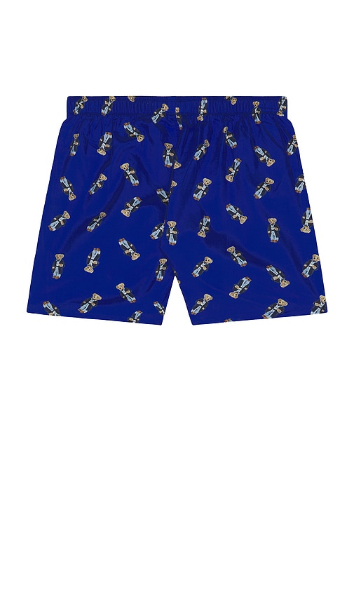 Polo Ralph Lauren Woven Boxer With Bear Print In Animal Print