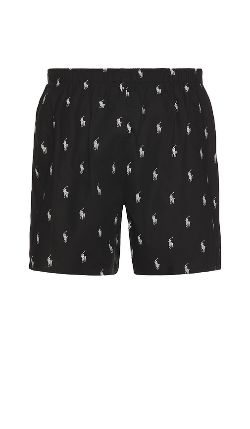 Polo Ralph Lauren Woven Boxer In Black