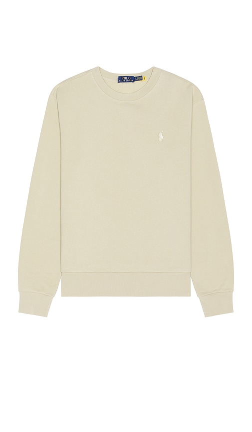 Polo Ralph Lauren Loopback Terry Sweater in Coastal Beige REVOLVE