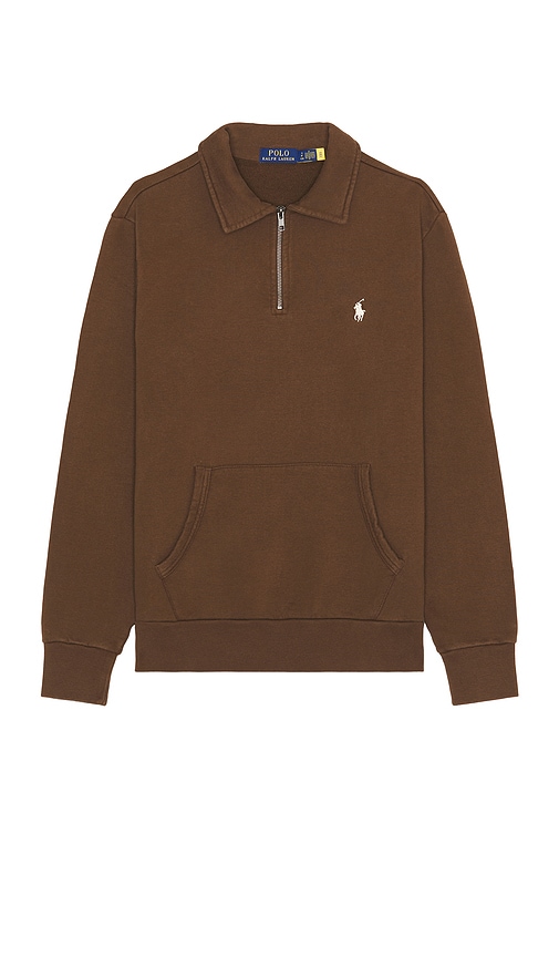 Polo Ralph Lauren Loopback Terry Sweater in Pale Russet