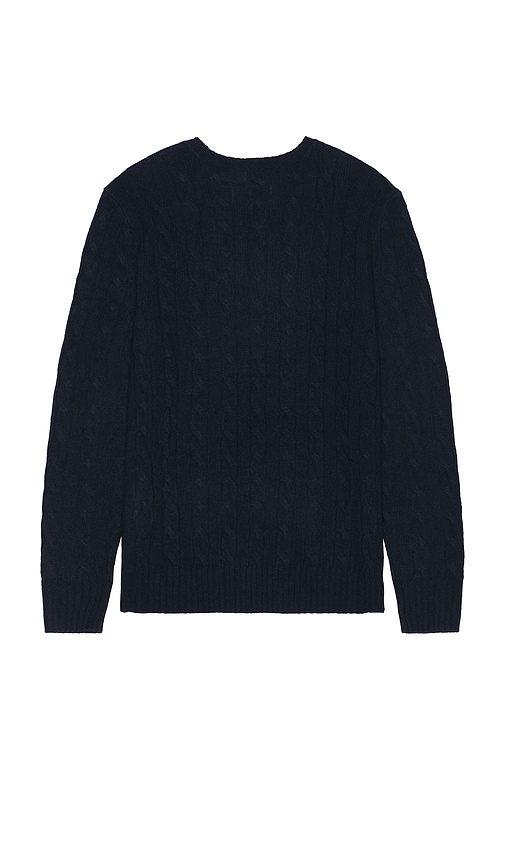 Shop Polo Ralph Lauren Long Sleeve Pullover In Hunter Navy