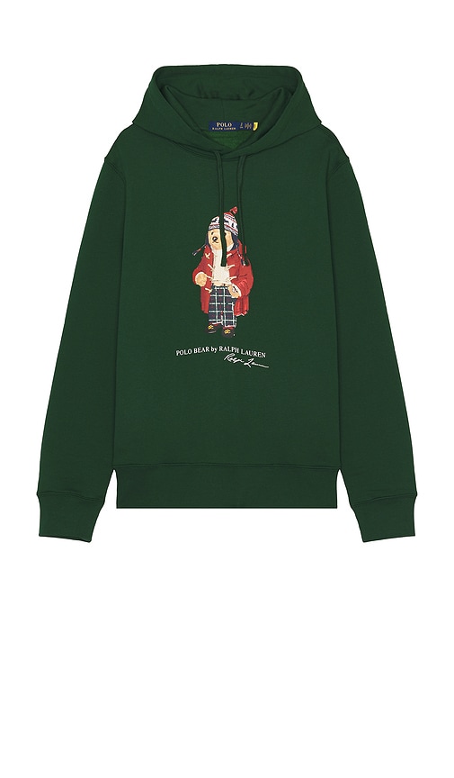 Polo Ralph Lauren Long Sleeve Bear Sweatshirt in F24 Vintage Pine Holiday Bear