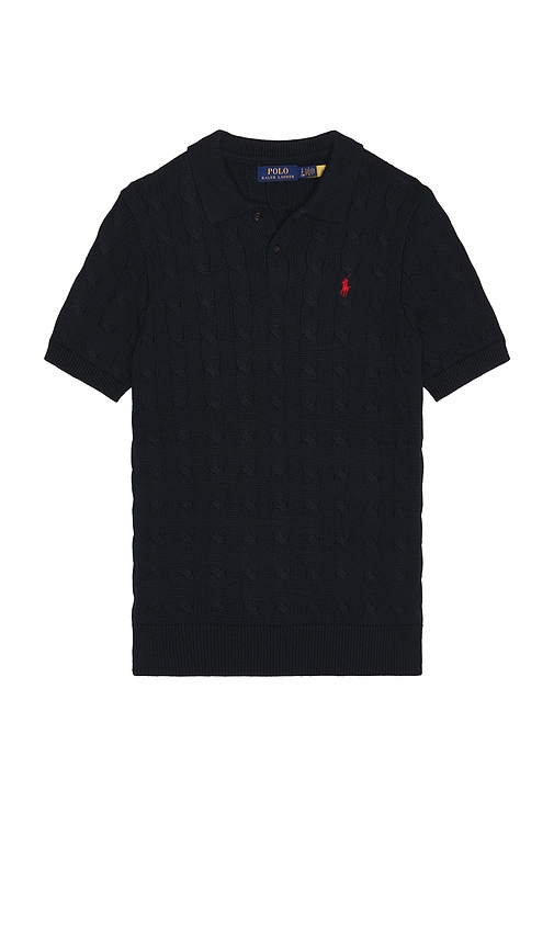 ラルフローレン Polo Ralph Lauren Short Sleeve Cotton Cable Knit Sweater Polo in