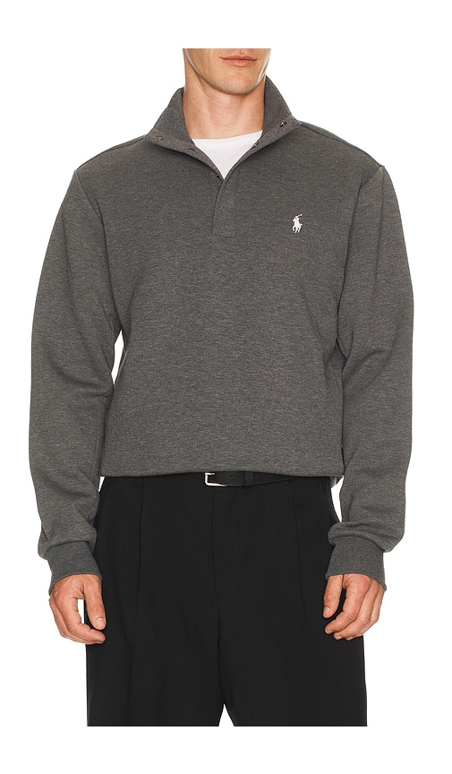 Polo Ralph Lauren Long Sleeve Double Knit Tech Snap Mocknock Pullover