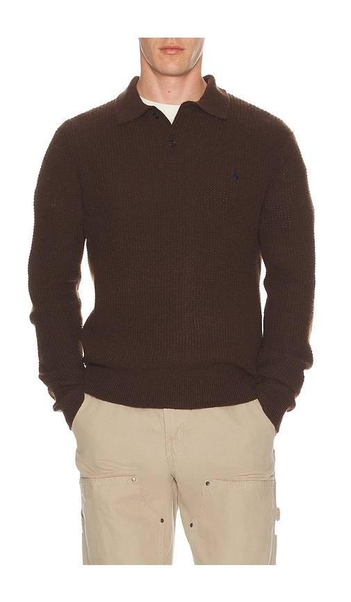 Polo Ralph Lauren Long-Sleeve Cotton Wool Textured Crewneck