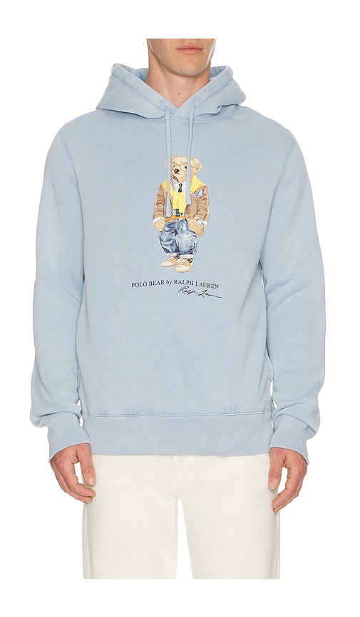 Polo Ralph Lauren Fleece Resin Washed Heritage Bear Hoodie