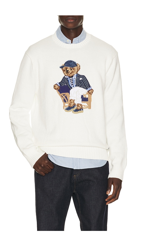 Polo Ralph Lauren Linen Cotton Novelty Newport Bear Crewneck Sweater | Thumbnail 5 Polo Ralph Lauren Linen Cotton Novelty Newport Bear Crewneck Sweater | Thumbnail 5