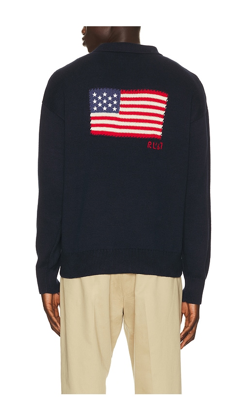 Polo Ralph Lauren Cotton Blend Novelty Flag 4-Button Placket Pullover Sweater | Thumbnail 6 Polo Ralph Lauren Cotton Blend Novelty Flag 4-Button Placket Pullover Sweater | Thumbnail 6