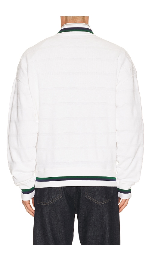  Polo Ralph Lauren Bar Stripe Polo Tennis Pullover En Color Blanco Talla L  (también En M, Xl/1x, Xxl/2x). 