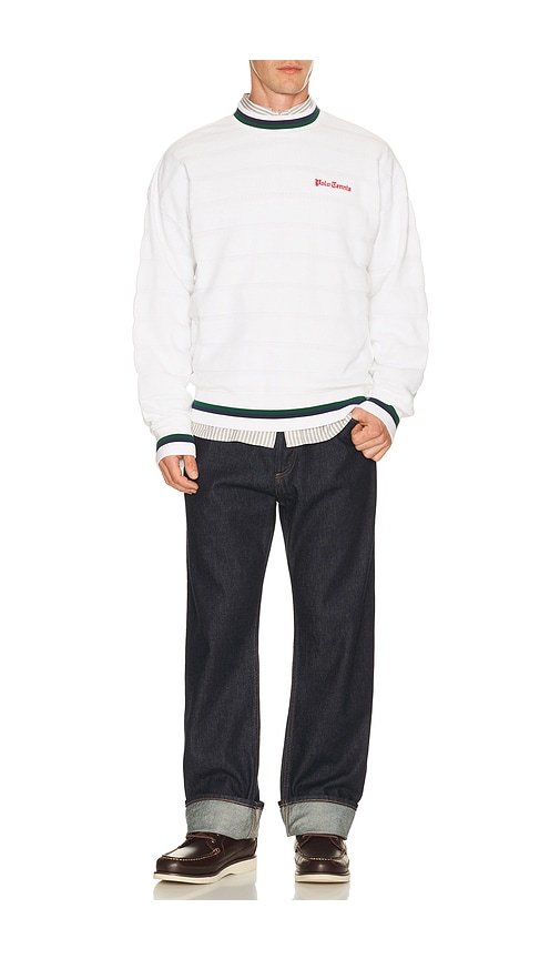  Polo Ralph Lauren Bar Stripe Polo Tennis Pullover En Color Blanco Talla L  (también En M, Xl/1x, Xxl/2x). 