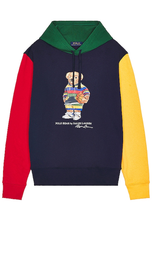 NOVELTY BEAR SWEATSHIRT WHITE/CRUISE NAVY