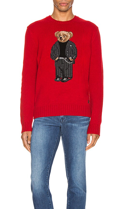 red polo bear sweater