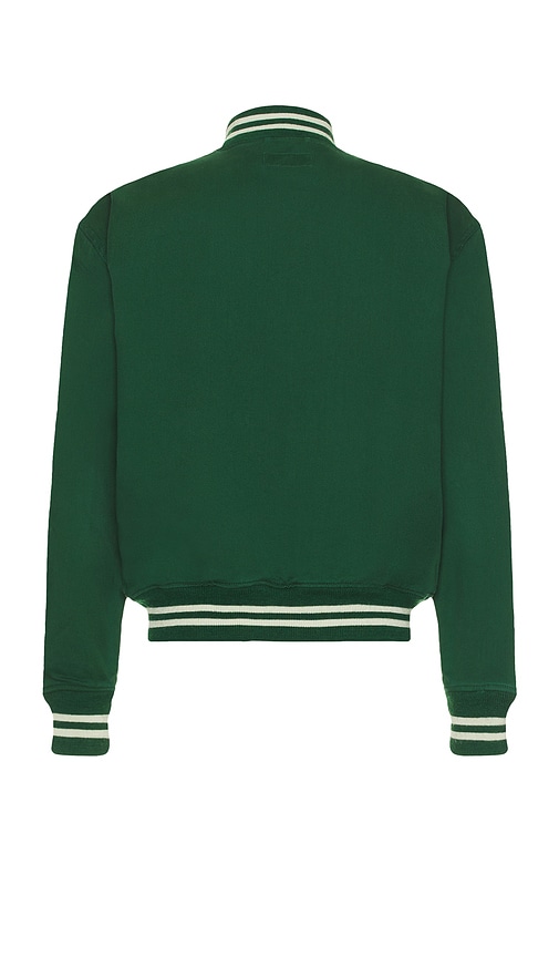 Shop Polo Ralph Lauren Athletic Club Bomber Jacket In Dark Green