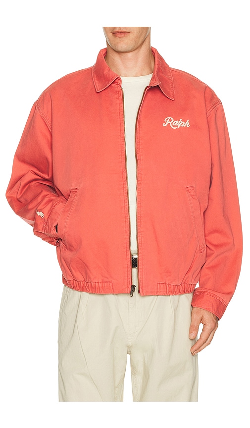 Polo Ralph Lauren Twill Ralph Script Windbreaker Jacket in Red. - size L (also in XL/1X, XXL/2X)