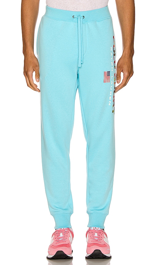 Polo Ralph Lauren Sport Icon Knit Pants in French Turquoise