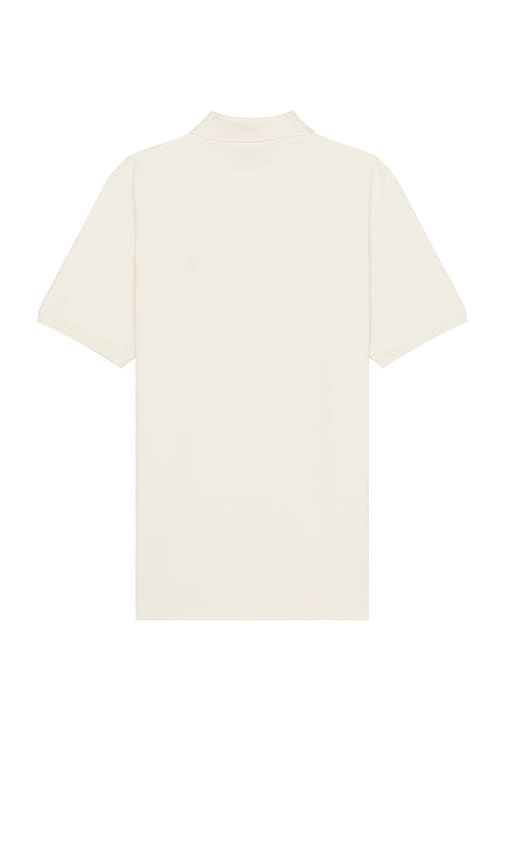 Shop Polo Ralph Lauren Solid Mesh Polo In Cream