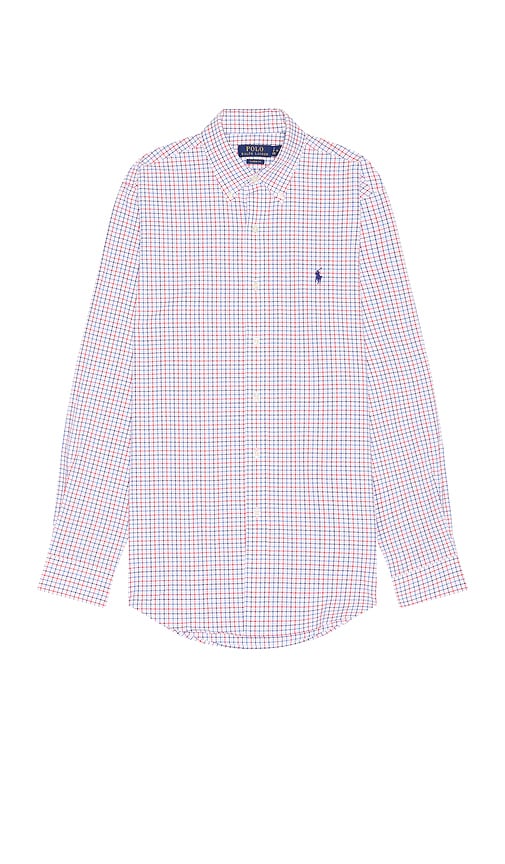 Shop Polo Ralph Lauren Poplin Shirt In Red