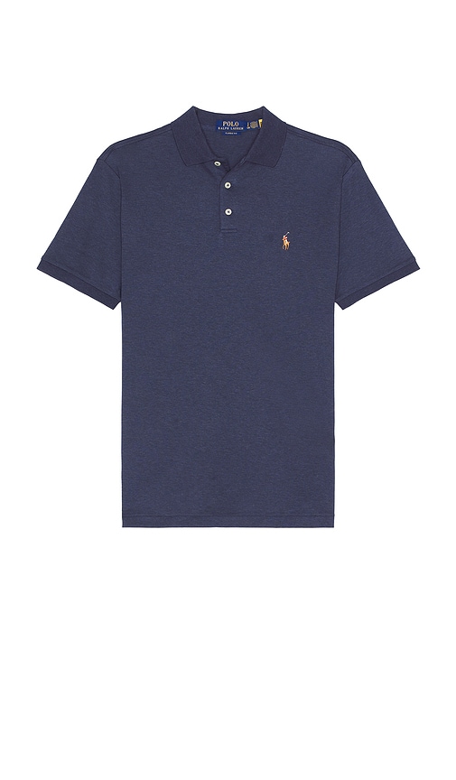 Shop Polo Ralph Lauren Soft Touch Polo Shirt In Navy