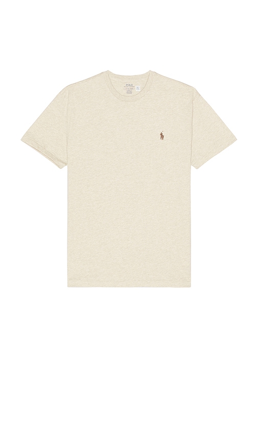 Shop Polo Ralph Lauren Short Sleeve Solid Tee In Cream