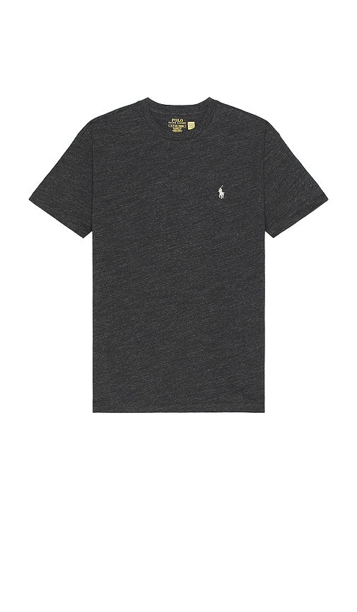 Shop Polo Ralph Lauren Short Sleeve Solid Tee In Charcoal