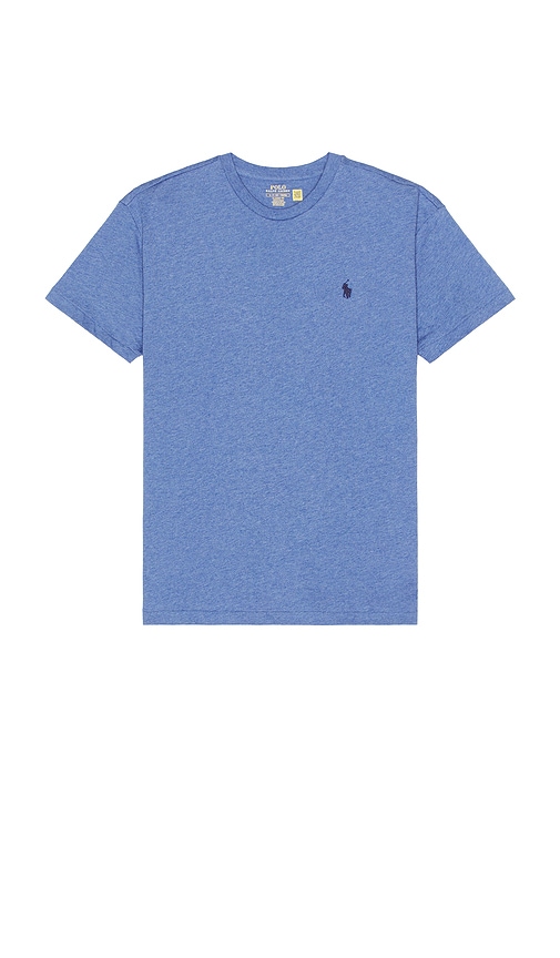 Shop Polo Ralph Lauren Short Sleeve Solid Tee In Blue