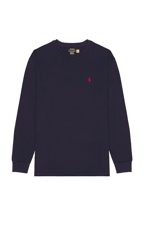 Navy long sleeve ralph lauren polo hotsell