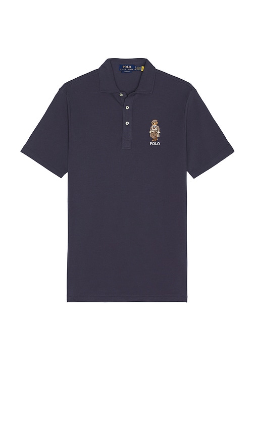 Polo Ralph Lauren Short Sleeve Novelty Bear Polo in Faded Blue