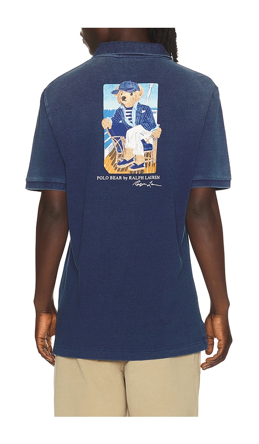 Polo Ralph Lauren Short Sleeve Mesh Novelty Bear Polo in Medium