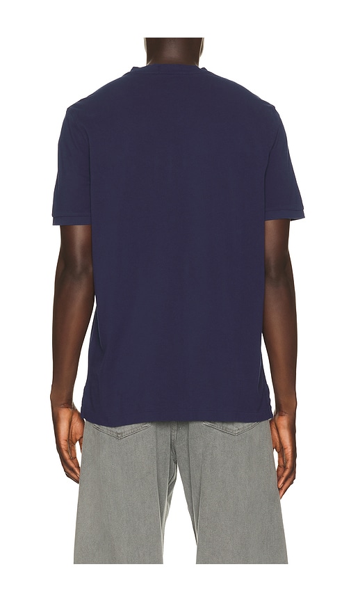  Polo Ralph Lauren Short Sleeve Garment Dyed Featherweight Mesh Henley T-shirt En Blue. Taille L. Also En M, S, Xl/1x, Xxl/2x. 