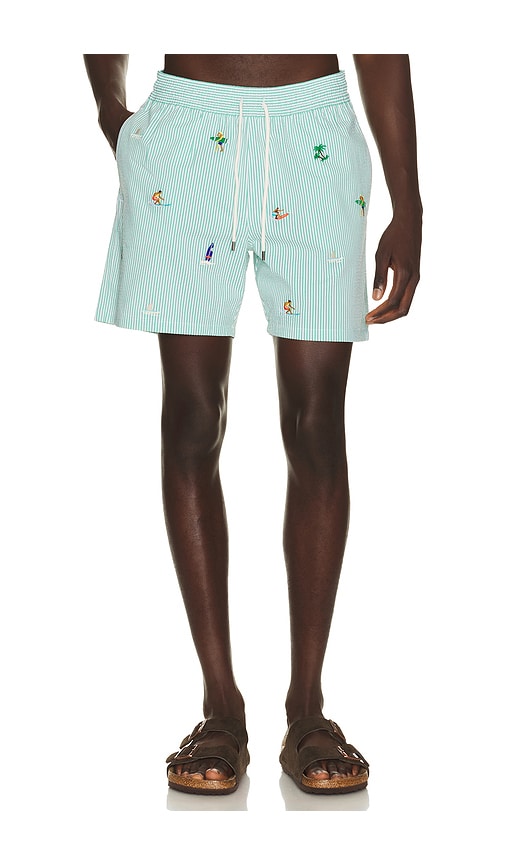 Polo Ralph Lauren Stretch Seersucker Traveler Swim Trunk | Thumbnail 6 Polo Ralph Lauren Stretch Seersucker Traveler Swim Trunk | Thumbnail 6