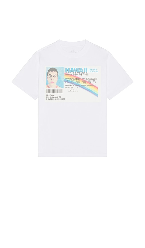 Philcos Superbad Mclovin License Tee In White