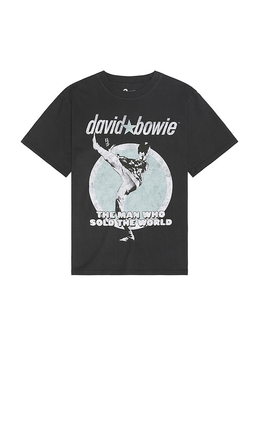 Shop Philcos David Bowie The Man Who Sold The World Boxy Tee In Black Pigment