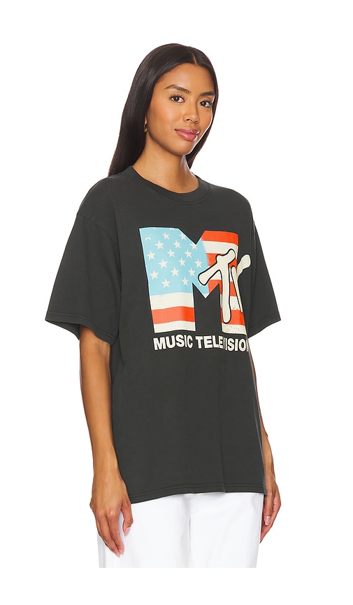 Shop Philcos Mtv U.s.a. Boxy Tee In Black