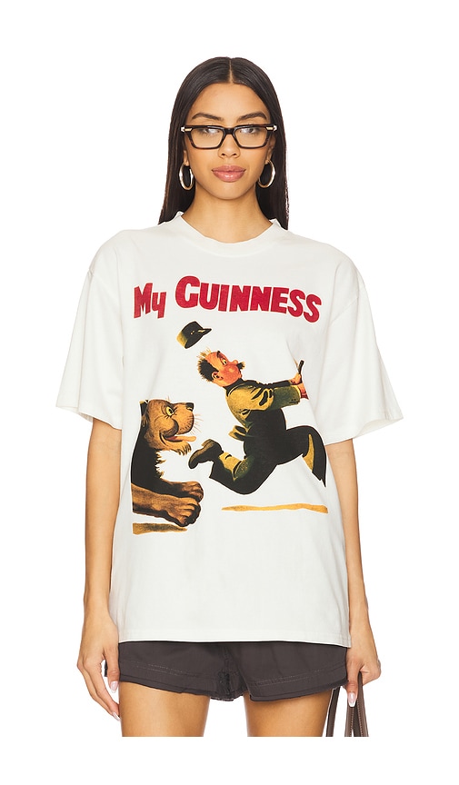 Philcos My Goodness My Guinness Boxy Tee in Cream Pigment