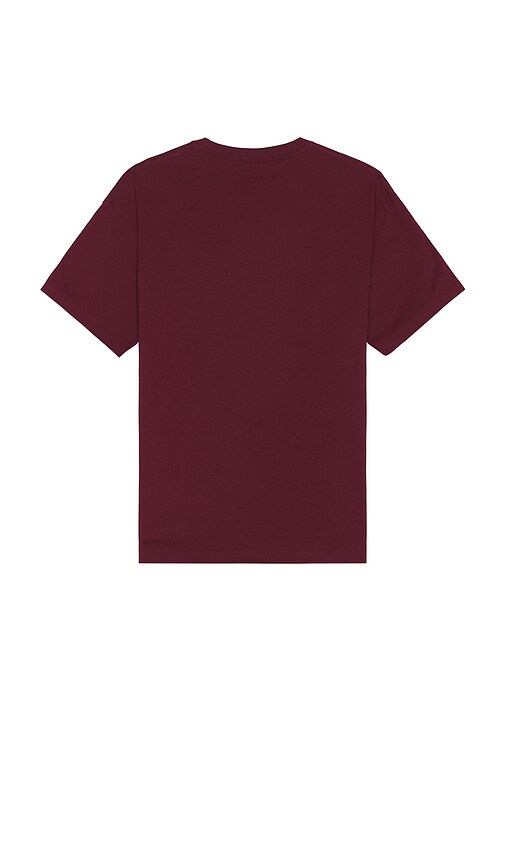 Philcos University Of Cambridge Logo Boxy Tee In Burgundy