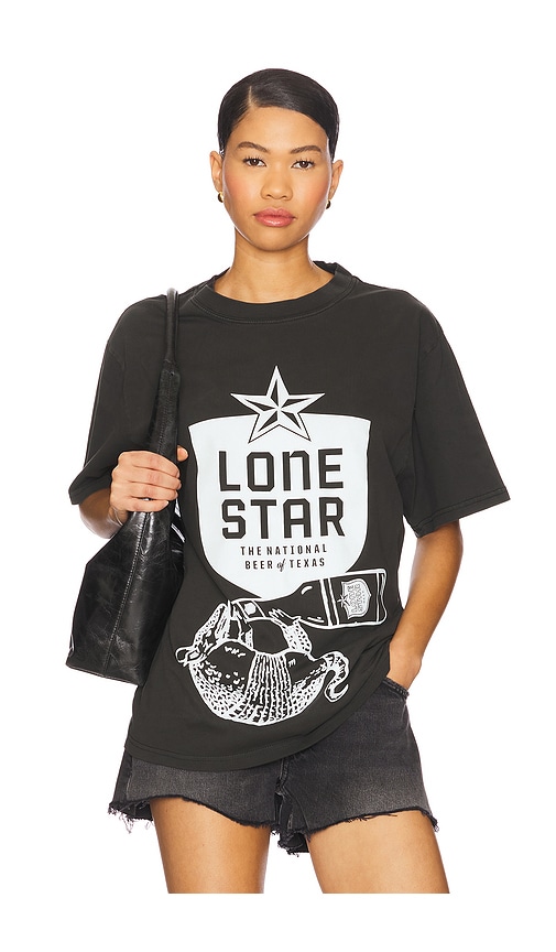 Lone Star Armadillo Boxy Tee in Black. - size L (also in M, S, XL/1X) - Philcos - Modalova